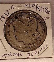 1893O Morgan Dollar