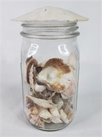 Mason Jar of Sea Shells