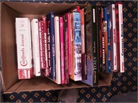 Box of books including St. Louis Cardinals,