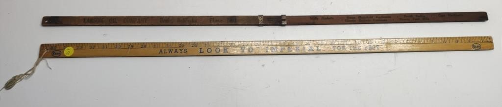 Larson Oil Co & Esso Imperial Yard Sticks