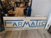 FARMATATIC AUTOMATED FEED SYSTEMS METAL SIGN