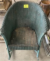 vintage wicker rocker