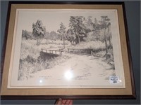 "Old Wooden Bridge near Lyn"