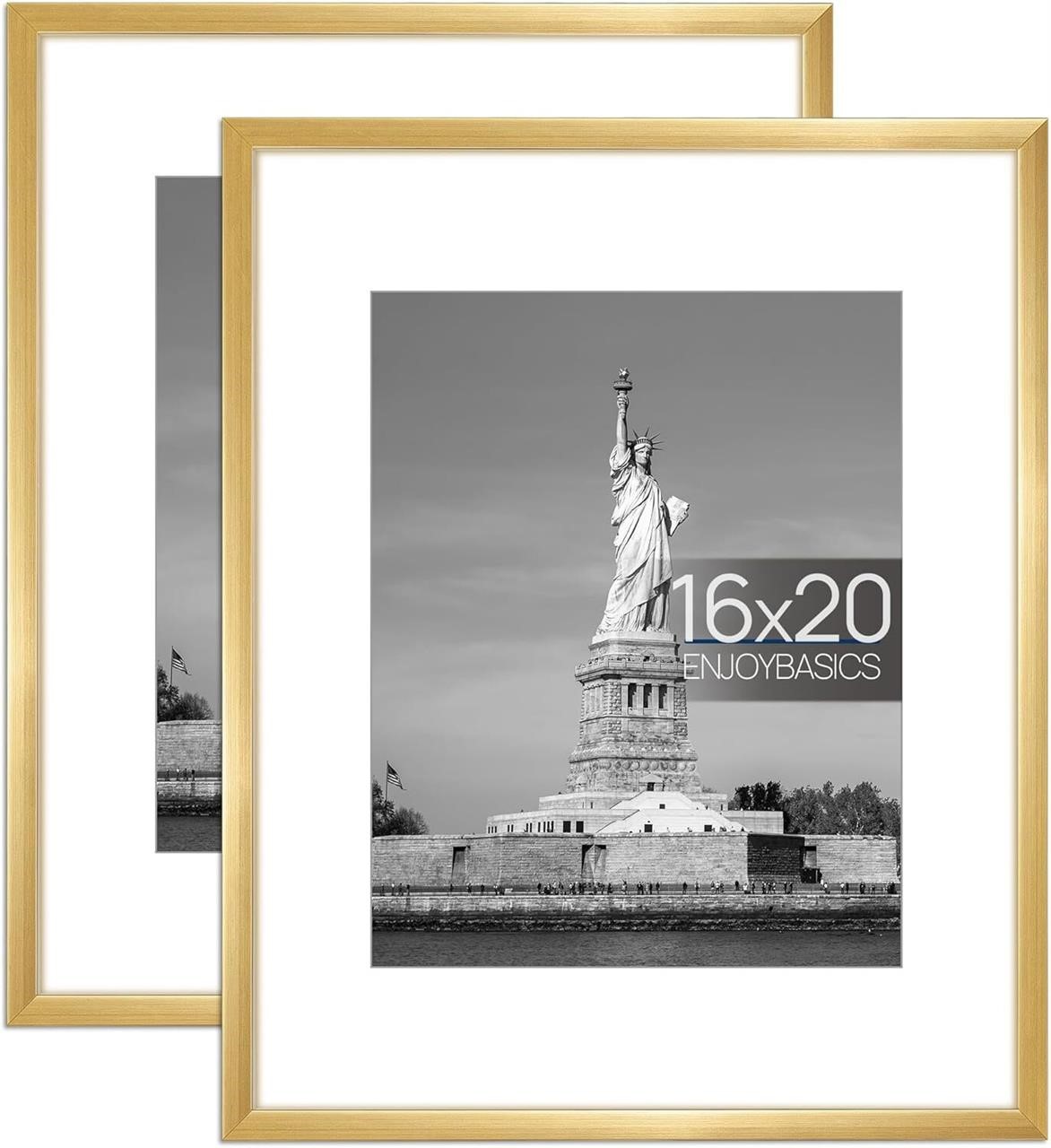 $30  ENJOYBASICS 16x20 Picture Frame  Gold  2 Pack