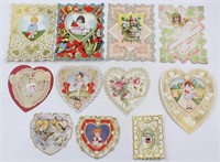 Antique Early 1900's Ornate Valentines Day Cards