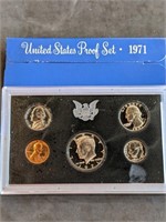 1971 US Mint Proof Set Nice cameo Coins
