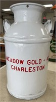 23" Meadow Gold Charleston Milk Can