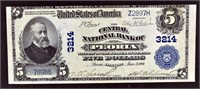 1902 $5 Peoria Bank National Currency