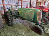 restored Oliver 60 Row Crop and sickle mower.