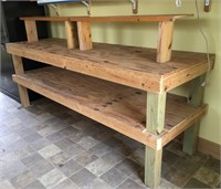 Work Bench and 2 Shelves