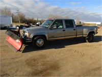 2000 Chevy Silverado 3500 LS, w/9ft. 2in. V-Plow