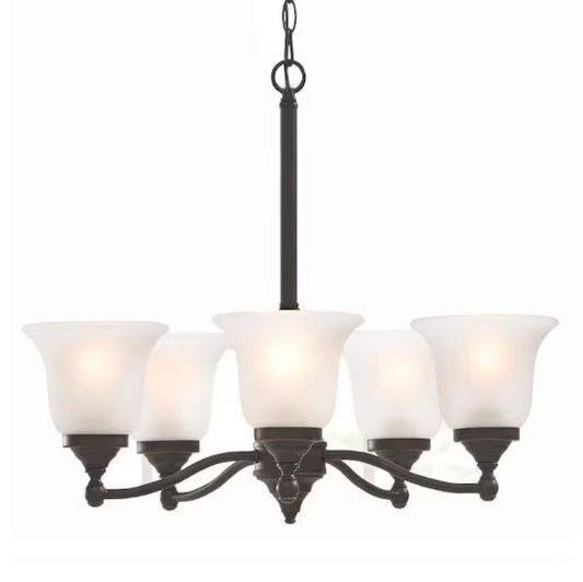 $72  Project Source 5-Light Traditional Chandelier