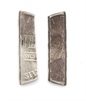 Cut Fractional US Silver Barter Pieces 10g Each