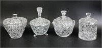Crystal Biscuit Jar & Candy Dishes