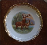 Painted Plate w/ Stag