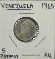 1965 AU Venezuela coin