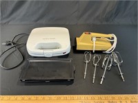 electric mixer and sandwich / waffle maker