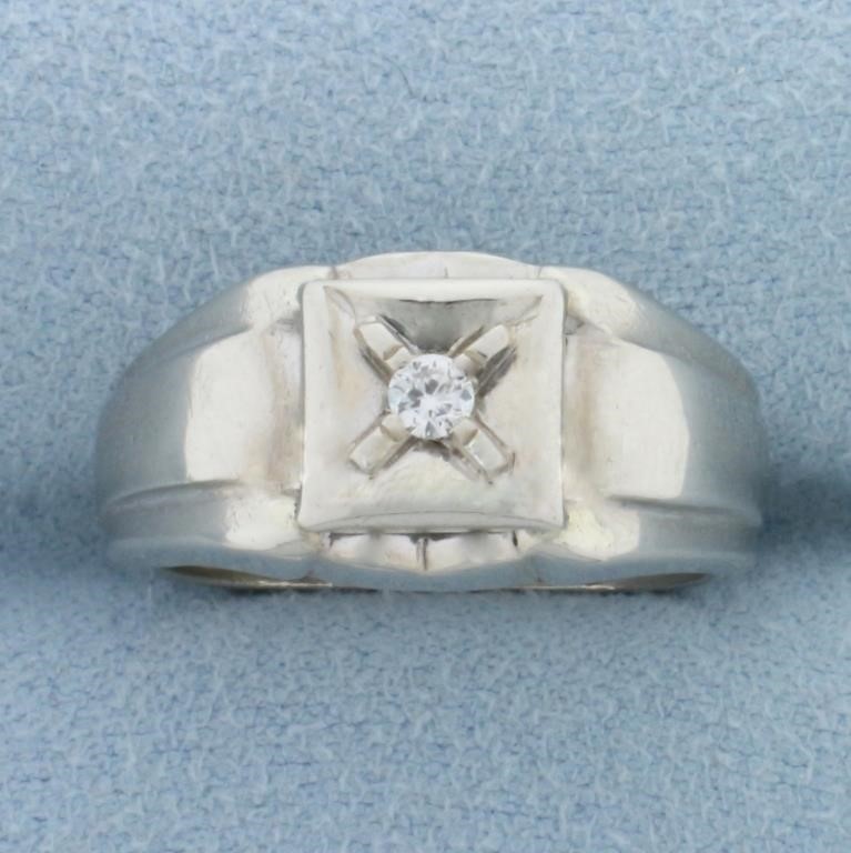 Vintage Diamond Wedding or Engagement Ring in 14k