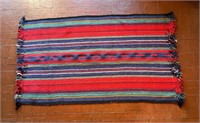 Handwoven Wool Fringed Rug