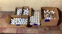 5 boxes of golf balls