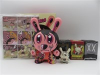 Kidrobot Dunny Designer Vinyl Art Toys Lot of 4