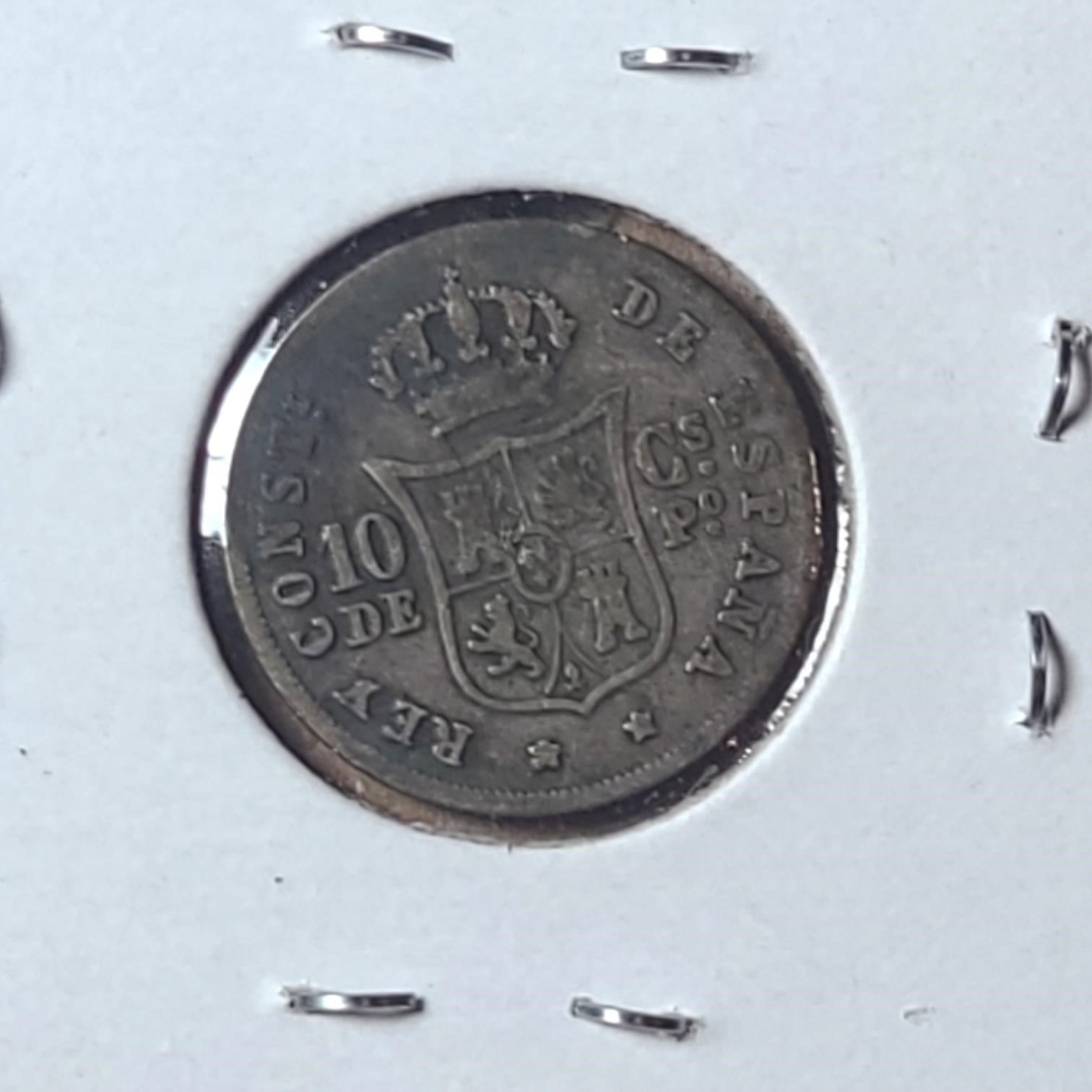 Spain 1885 10 Centimos