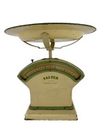 Vintage Yellow and Green Salter Cookery Scale