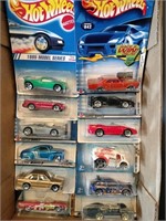 Flat of Hot Wheels