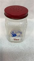 Vtg tea jar with lid