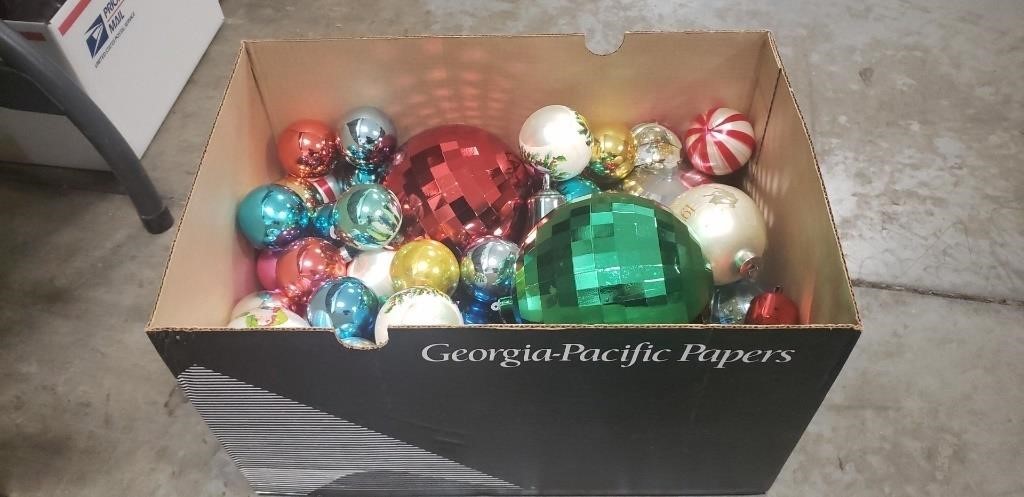Box Of Assorted Christmas Balls/Ornaments