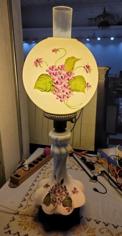 ANTIQUE LAMP 28" gone with the wind gww 2 tier