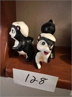 SKUNK SALT & PEPPER SHAKERS