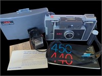 Vintage Polaroid 440 Land Camera with manuals,