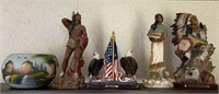 Top Shelf- Indian, Planter, Eagles, Etc