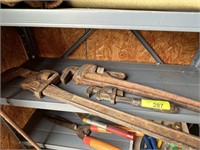 Ridgid 24" pipe wrench, monkey, wrenches