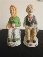 Pair of decorative porcelain figurines