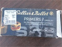 1000 SELLIER LARGE PISTOL PRIMERS