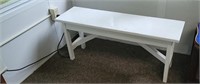 White bench