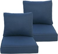Outdoor Deep Blue Seat Set Chair Cushions