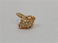 Vintage Decorative Cocktail Ring / Costume Gold