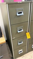 VICTOR FIRE-PROOF 4-DRAWER FILE CABINET w/ KEY