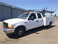 2001 Ford F350 Crew Cab Utility Truck