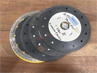 4-7" fiber cement disks, 1-7" metal disk