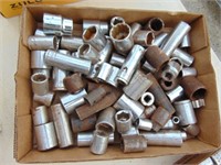 large lot of sockets