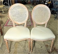 Pair of Cane Back Chairs