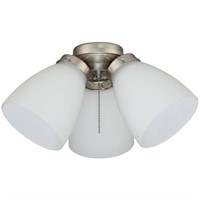 3-Light Nickel Ceiling Fan LED Kit