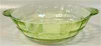 NICE 1930'S URANIUM GLASS ART DECO BOWL