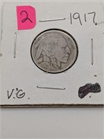 VG 1917 Buffalo Nickel