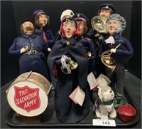 7 Byer’s Choice Salvation Army Christmas Carolers.