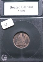 1869 SEATED DIME G